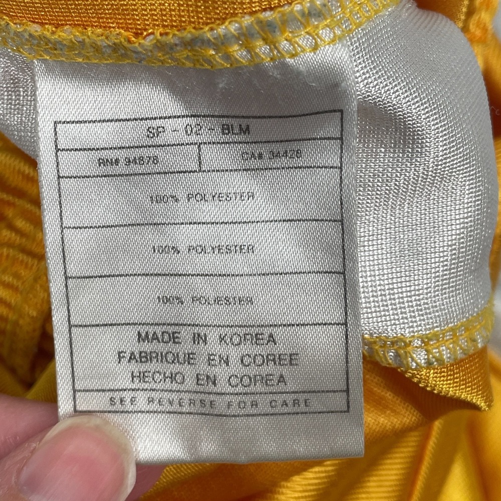 Vintage Nike Los Angeles Lakers Shorts Mens Size Medium Satin Yellow Embroidered - Picture 5 of 10